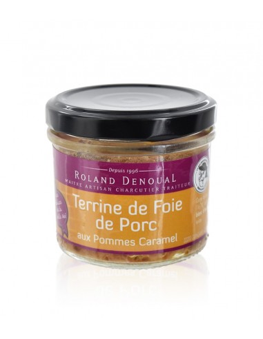 Terrine de foie de Porc aux Pommes caramel 100g – Roland Denoual