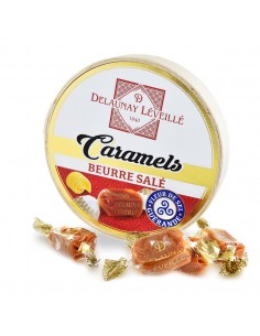 Caramels au beurre salé boîte camembert 75g