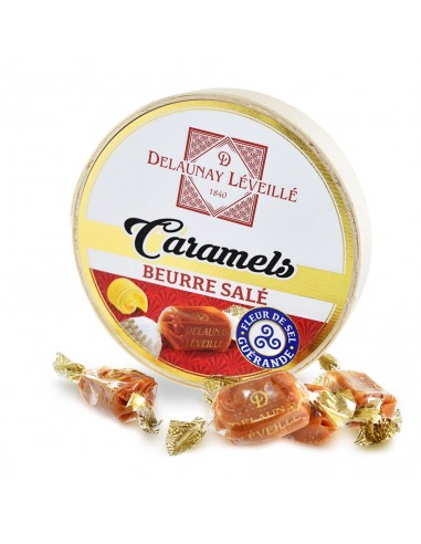 Caramels au beurre salé boîte camembert 75g