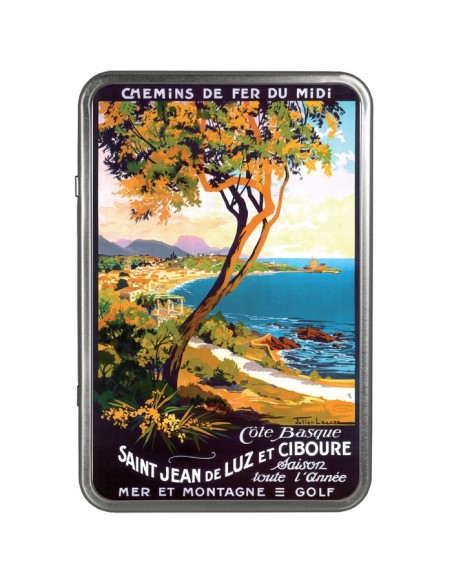 " Saint Jean de Luz et Ciboure " - Boîte garnie de biscuits