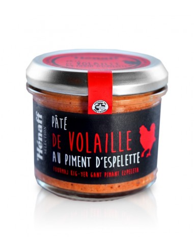 Paté de Volaille Piment d'Espelette 90g | Henaff