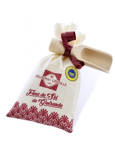 Sac toile Fleur de Sel de Guérande & pelle 100g