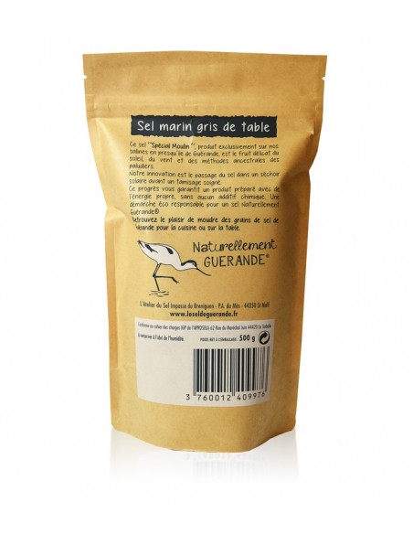 Gros sel de Guérande sec - Spécial moulin, 500g