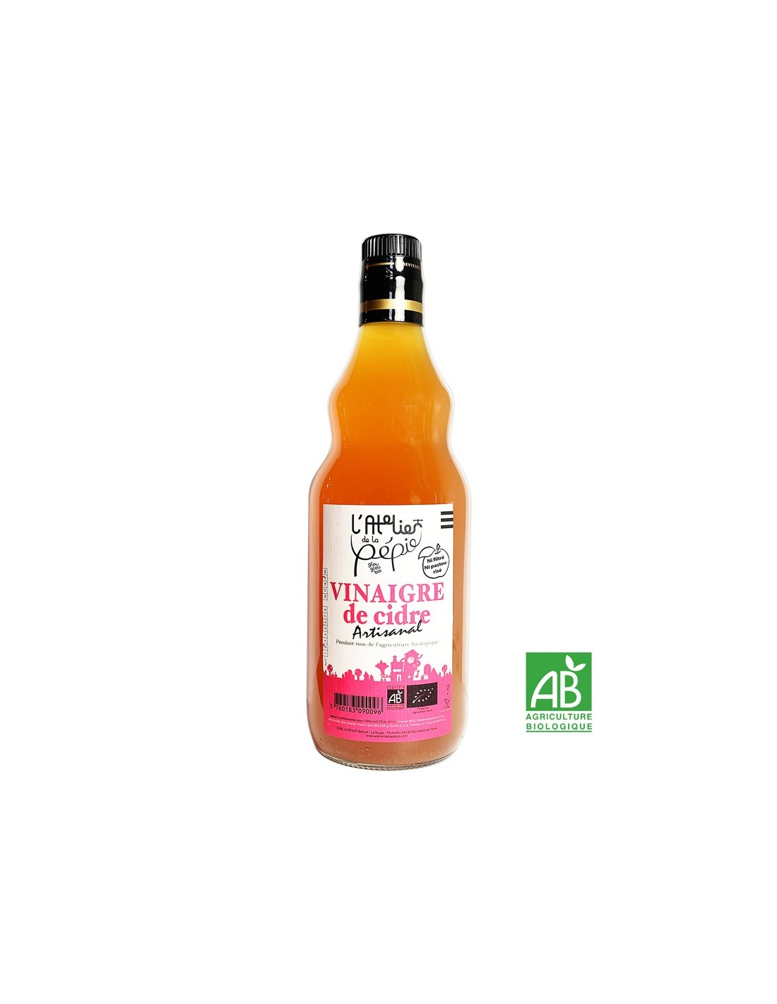 Vinaigre de cidre artisanal BIO 75cl