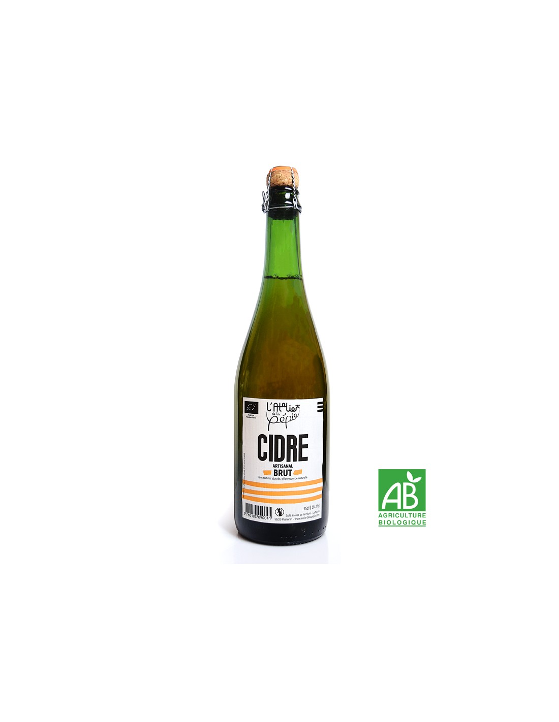 Cidre brut BIO 75cl - Atelier de la Pépie