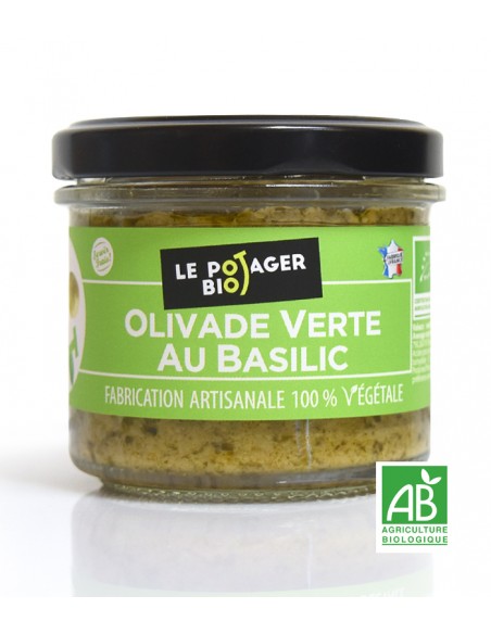 Olivade Verte au Basilic - BIO - 100% Végétale