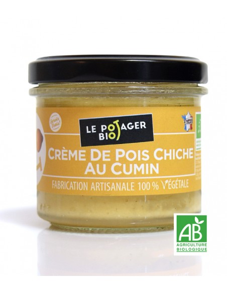 Crème de pois chiche au cumin - BIO - 100% Végétale