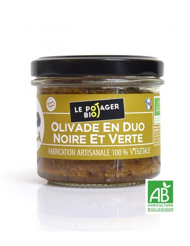 olivade verte et noire bio vegan