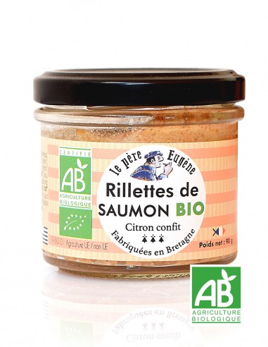 Rillettes de saumon BIO & citron...