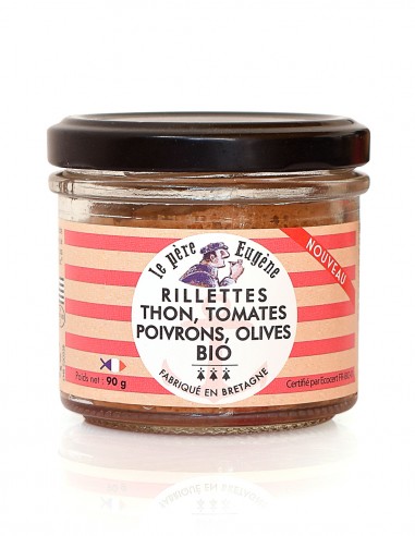 Rillettes thon tomates poivrons olives Bio le père eugène