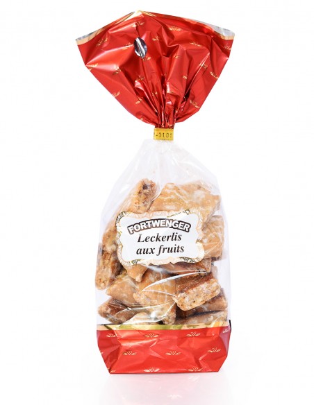 sachet de biscuit leckerlis au fruits fortwenger 225g alsace