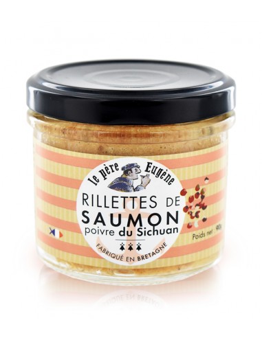 Rillettes de saumon au poivre de...