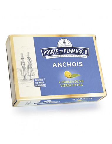 Anchois à l'huile d'olive 115g