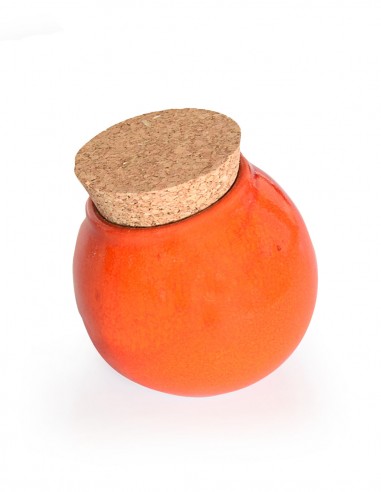 Pot boule petit modèle orange