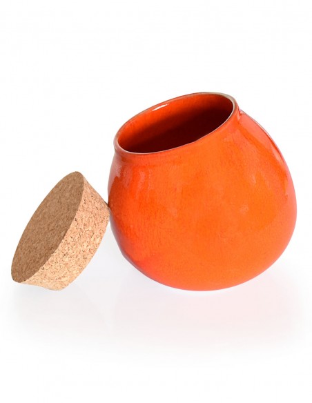 Pot boule petit modèle orange