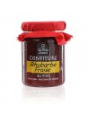 Confiture rhubarbe fraise au miel 120g