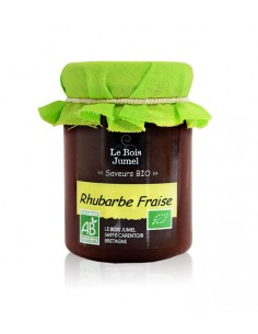 Confiture rhubarbe fraise BIO 120g