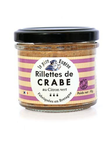 Rillettes de crabe au citron vert 90g