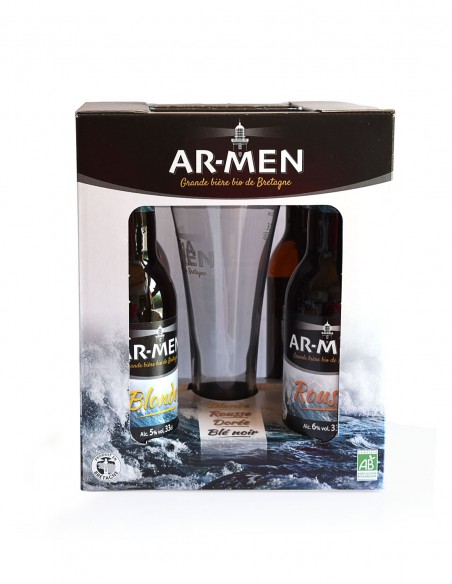 Coffret 4 bières Ar-Men BIO 33cl