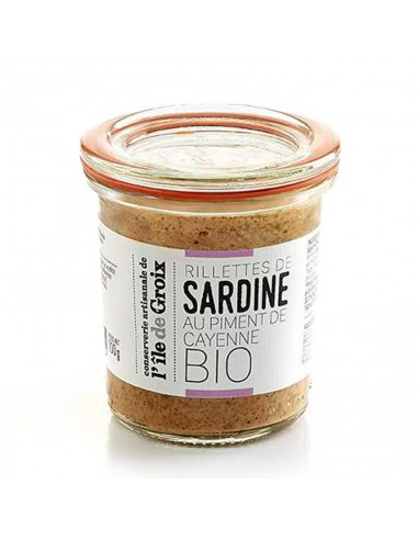 Rillettes de sardines au piment de Cayenne BIO 100g