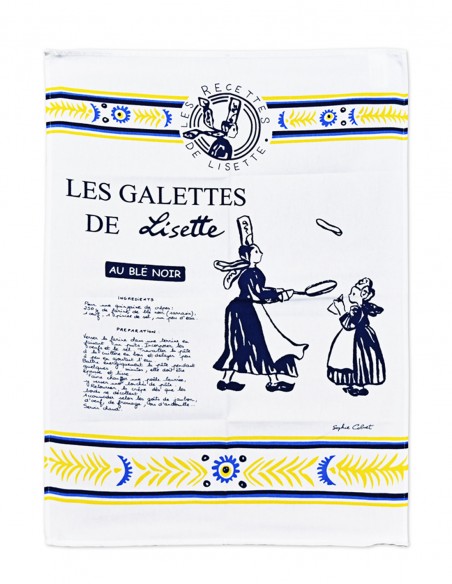 Torchon "Les galettes de Lisette au blé noir"