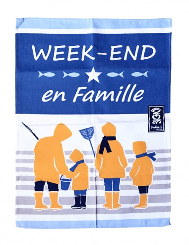 Torchon "Week-end en famille"