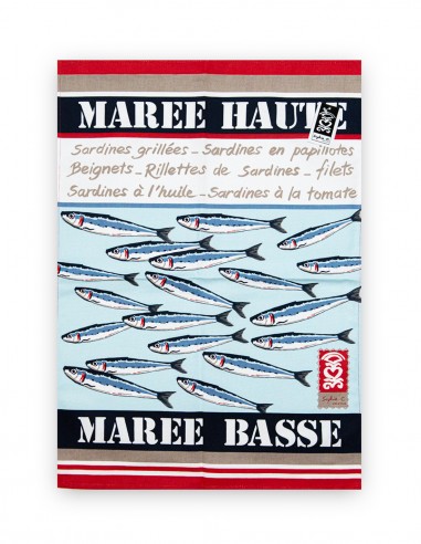 Torchon "Marée haute, marée basse"