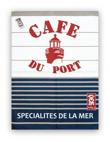 Torchon "Café du port"