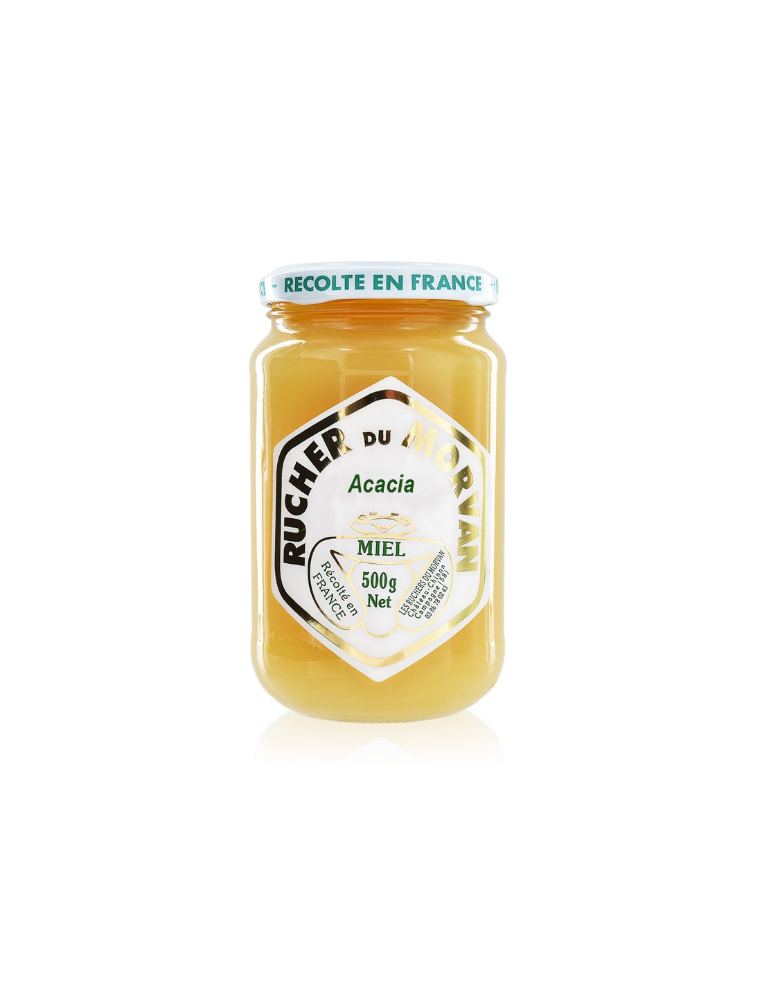 Miel d'acacia 500g (le pot)