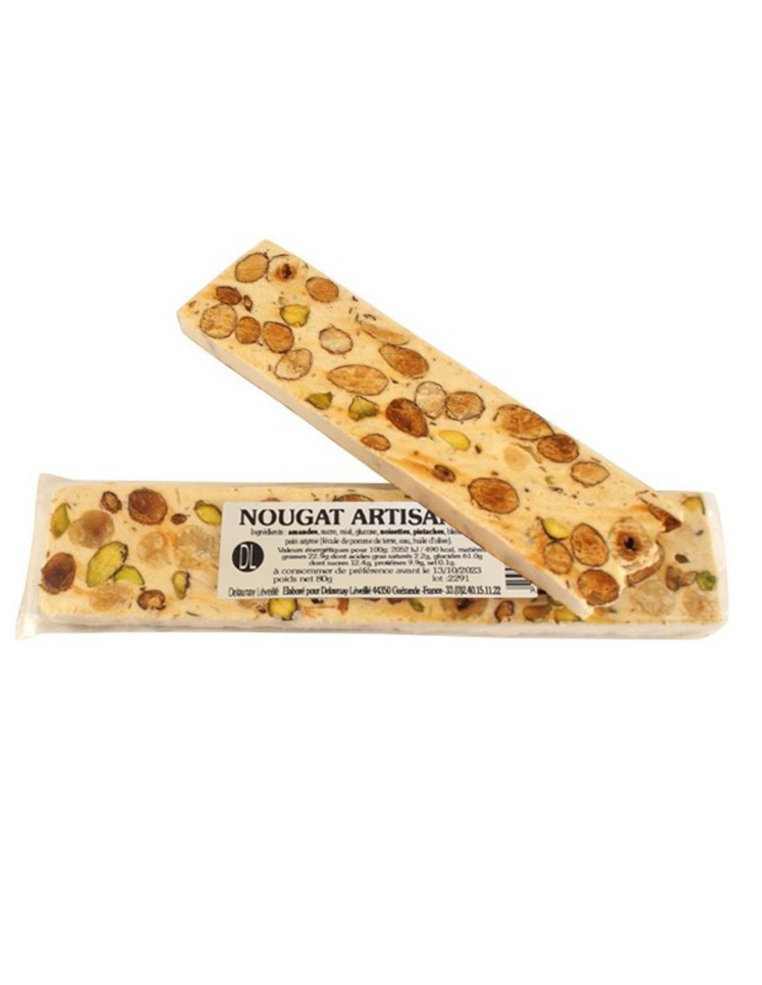 Nougat tendre Pistaches, Amandes et Noisettes