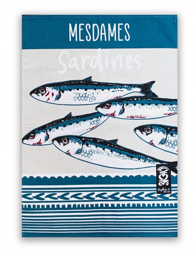 Torchon "Mesdames sardines"