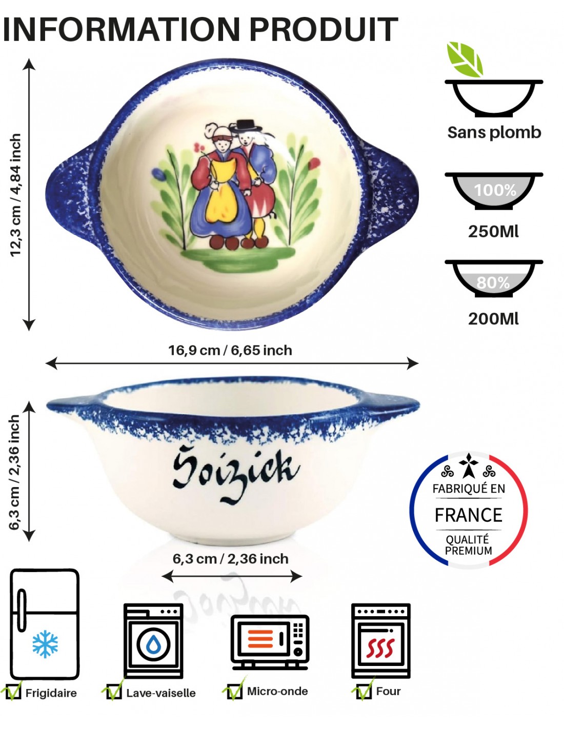 Bol Breton Personnalis Pr nom Fa ence De Pornic Vaisselle Bretonne Bol Breton Personnalis Pr nom Fa ence De Pornic Vaisselle Bretonne