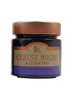Confiture cerise noire et citron vert 270g