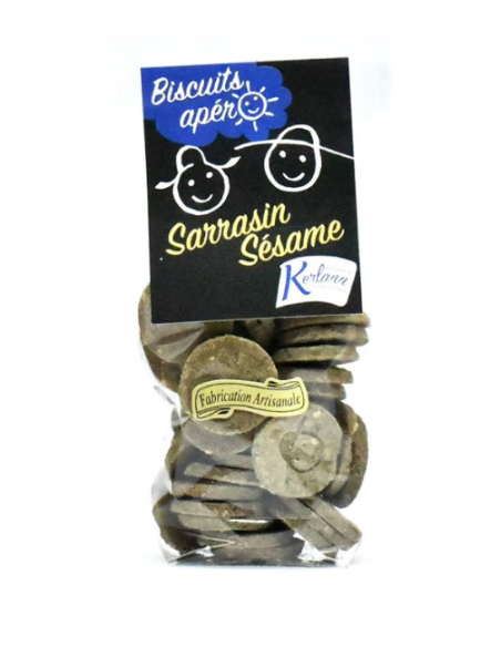 Biscuits apéritifs sarrasin sésame 100g
