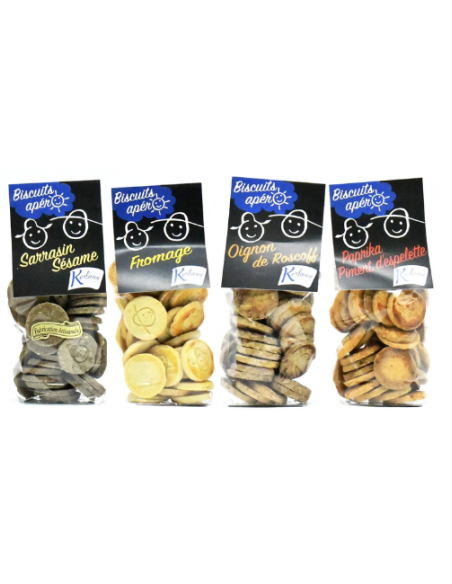 Biscuits apéritifs fromage 100g