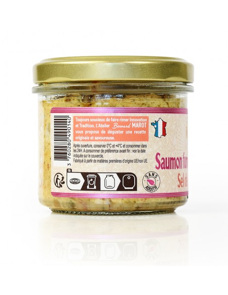 Saumon fumé au Poivre rose & Sel de Guérande – L'Atelier Bernard Marot