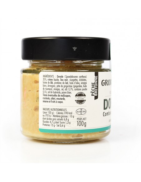 dorade combava gimgembre groix et nature 100g info nutritionnel