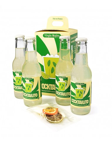 virgin mojito cocktailito 25cl -pack de 4