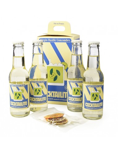 Pack de 4 Virgin Concombre Basilic - cocktailito