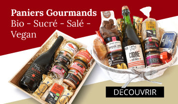 Paniers gourmands garnis vegan bio sucré salé cadeau fête